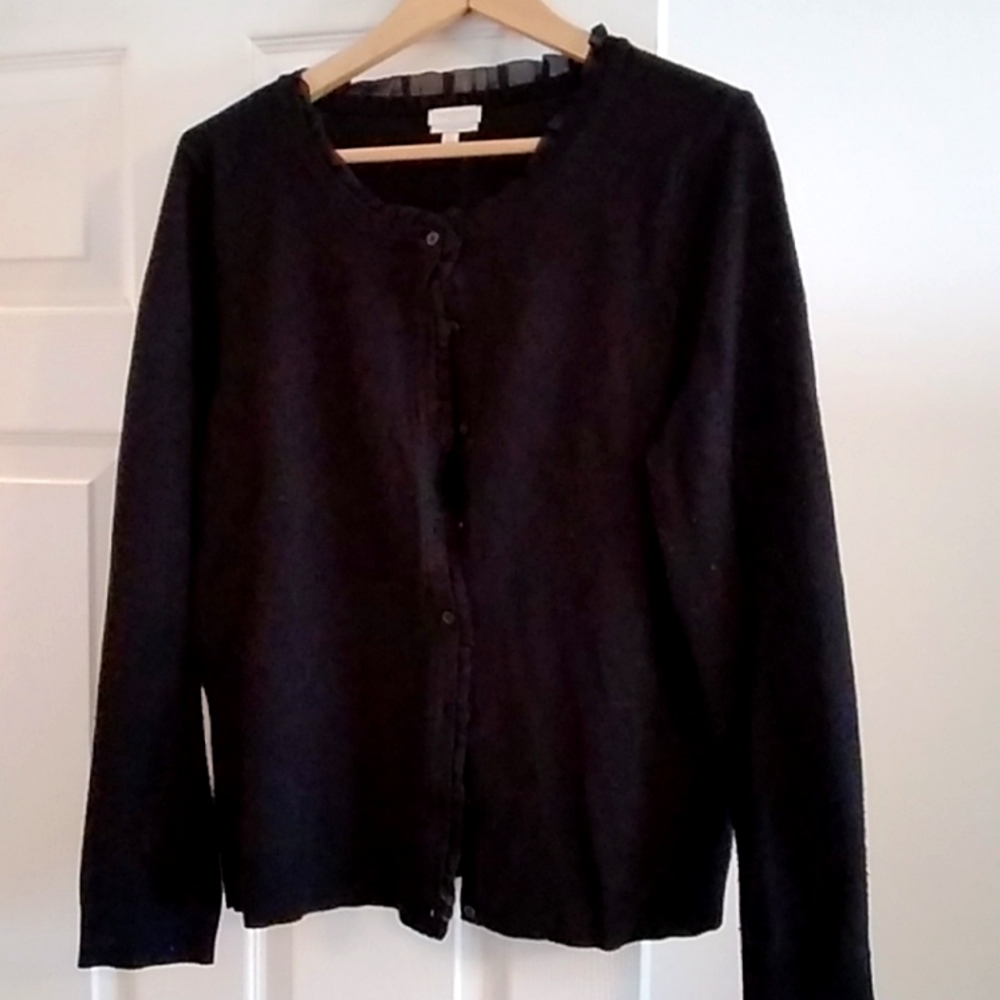 Talbots merino cardigan